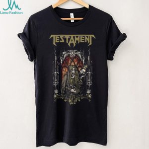 Testament Metal Band Gothic Cathedral Saint & Sinner Artwork T Shirt