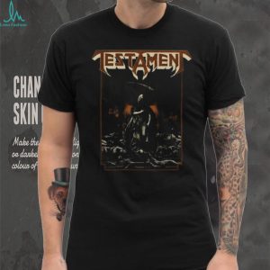 Testament Thrash Metal Band Grim Reaper War Scene Black T Shirt