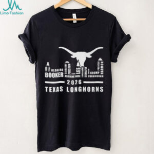 Texas Longhorns 2026 Roster Names and Hook 'Em Logo T Shirt