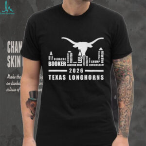 Texas Longhorns 2026 Roster Names and Hook 'Em Logo T Shirt