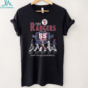 Texas Rangers 55th Season Abbey Road Legends Signatures T Shirt