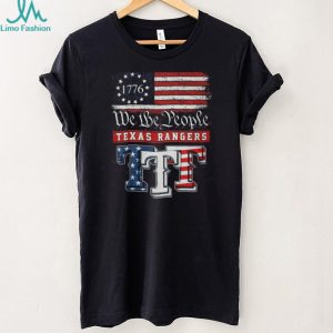 Texas Rangers We The People 1776 Patriotic American Flag T Shirt