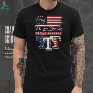 Texas Rangers We The People 1776 Patriotic American Flag T Shirt