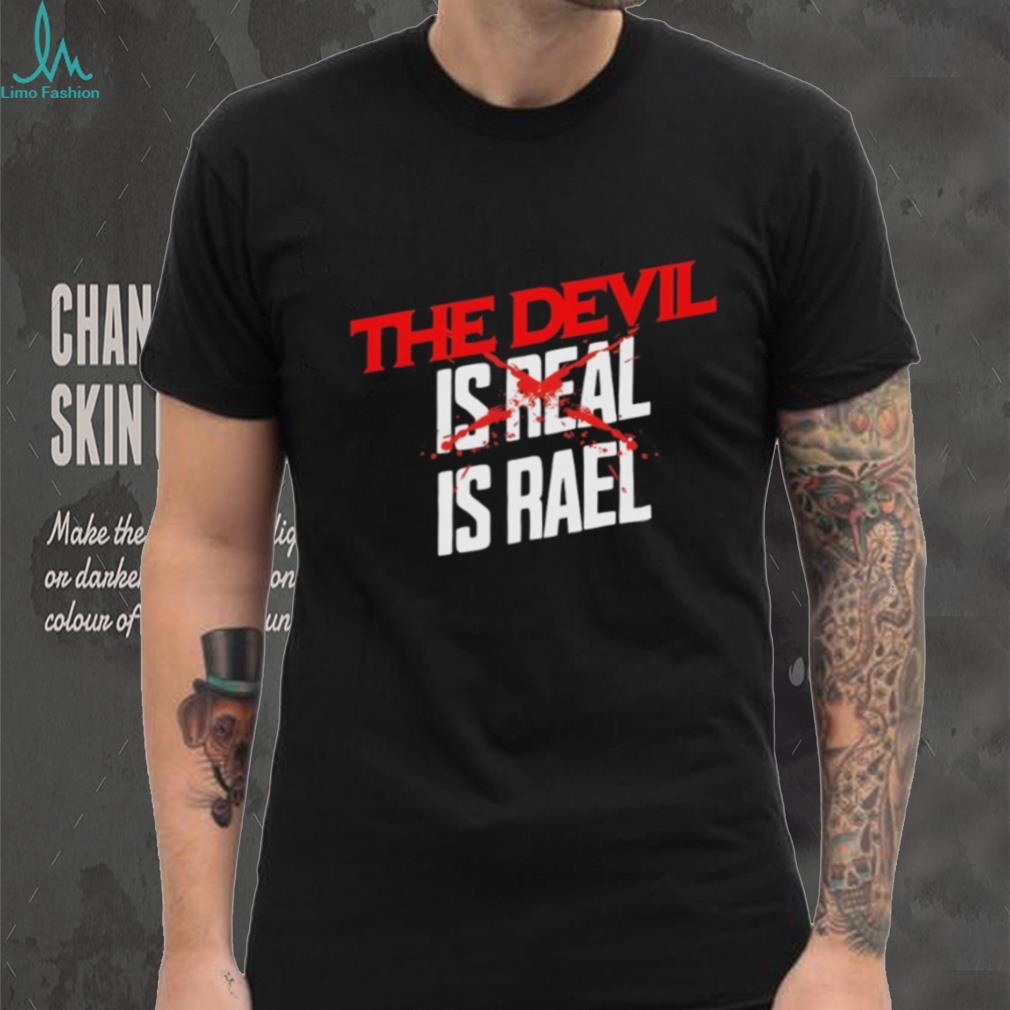The Devil Is Real Israel Political Statement Graphic T Shirt The Devil Is Real Israel Political Statement Graphic T Shirt