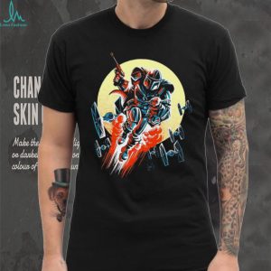 The Mandalorian and Grogu Star Wars Retro Flight Graphic T Shirt