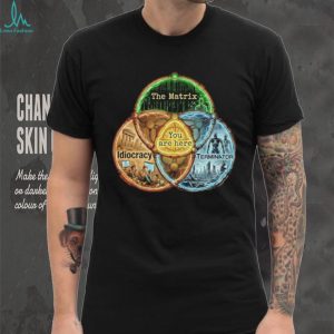 The Matrix Idiocracy Terminator Venn Diagram Reality T Shirt