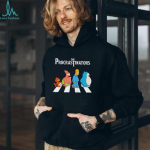 The Procrastinators Abbey Road Parody Cartoon Character T Shirt
