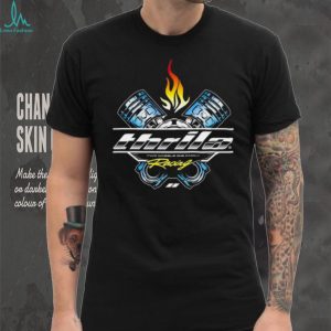 Thrila Racing Two Wheels One Family Piston Flame Graphic T Shirt