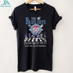 Toronto Blue Jays 50th Seasons 1977 2026 Abbey Road Signatures T Shirt