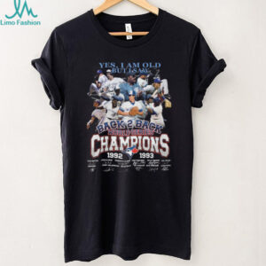 Toronto Blue Jays Back 2 Back World Series Champions 1992 1993 Signatures T Shirt