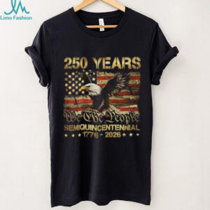 USA 250 Years Semiquincentennial 1776 2026 Eagle Flag T Shirt