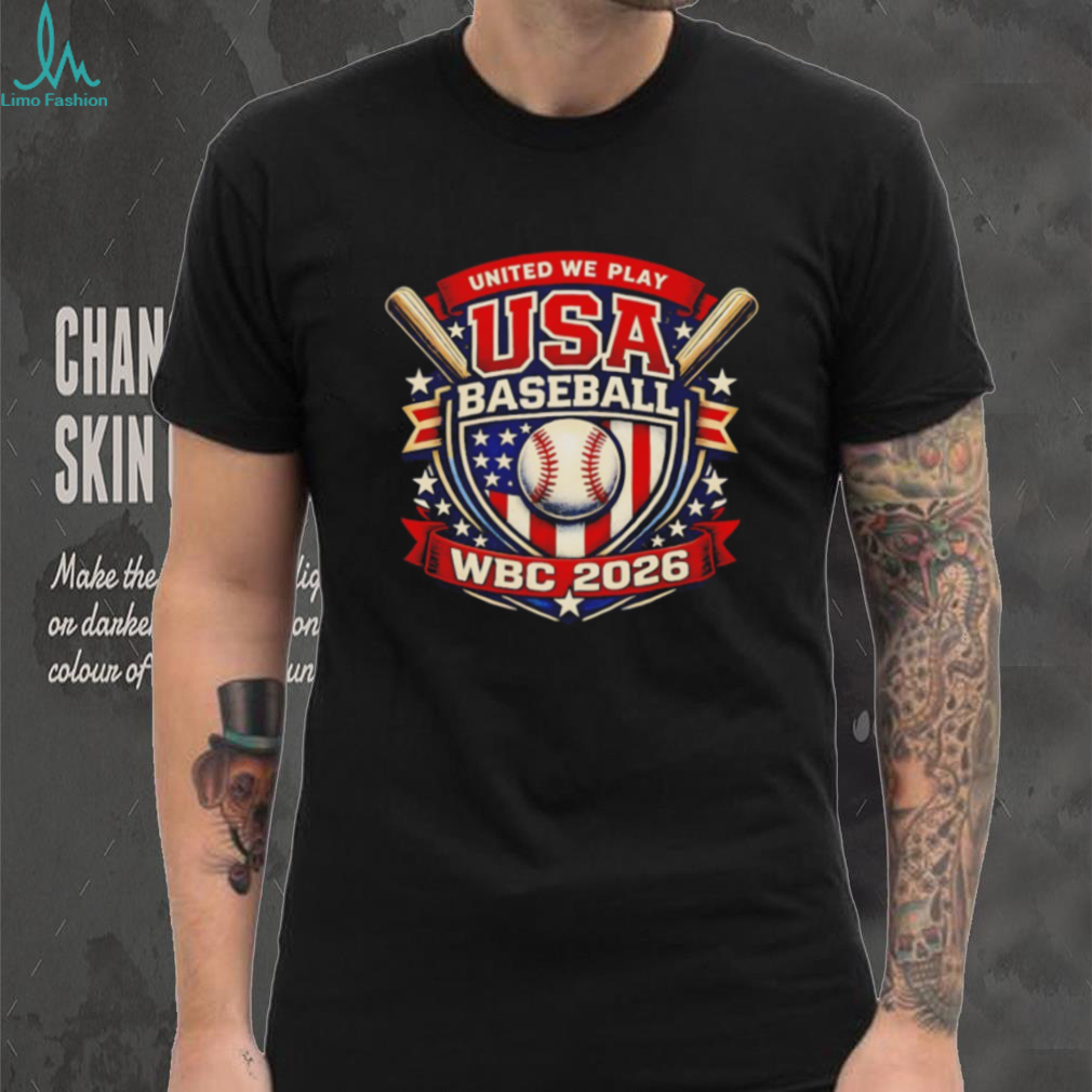 USA Baseball WBC 2026 United We Play Tournament T Shirt USA Baseball WBC 2026 United We Play Tournament T Shirt