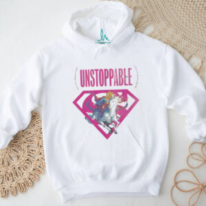 Unstoppable Female Superhero Riding White Horse Pink Diamond Logo T Shirt