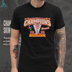 Venezuela 2026 World Baseball Classic Champions Gold Trophy T Shirt