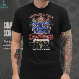 Venezuela Team 2026 World Baseball Classic Champions Thank You For The Memories T Shirt