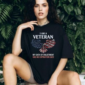 Veteran Oath Of Enlistment Shirt American Flag Eagle Wings T shirt
