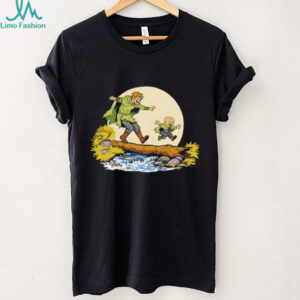 Vintage Cartoon Characters Crossing Log River Adventure T Shirt