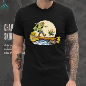 Vintage Cartoon Characters Crossing Log River Adventure T Shirt