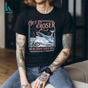 Vintage Jonah and the Whale T Shirt “Get In Loser” Bible Humor T Shirt