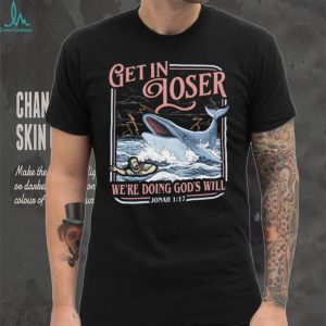 Vintage Jonah and the Whale T Shirt “Get In Loser” Bible Humor T Shirt