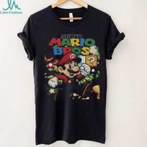 Vintage Super Mario Bros Retro Video Game Character Cartoon T Shirt