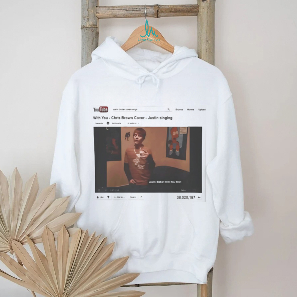 Vintage YouTube Justin Bieber With You Chris Brown Cover T Shirt Vintage YouTube Justin Bieber With You Chris Brown Cover T Shirt