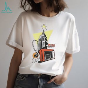 Vintage Z100 New York Radio Station Empire State Building T Shirt