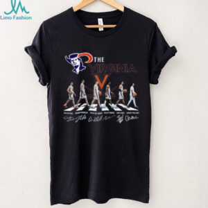 Virginia Cavaliers Basketball Abbey Road Crossing Signature T Shirt