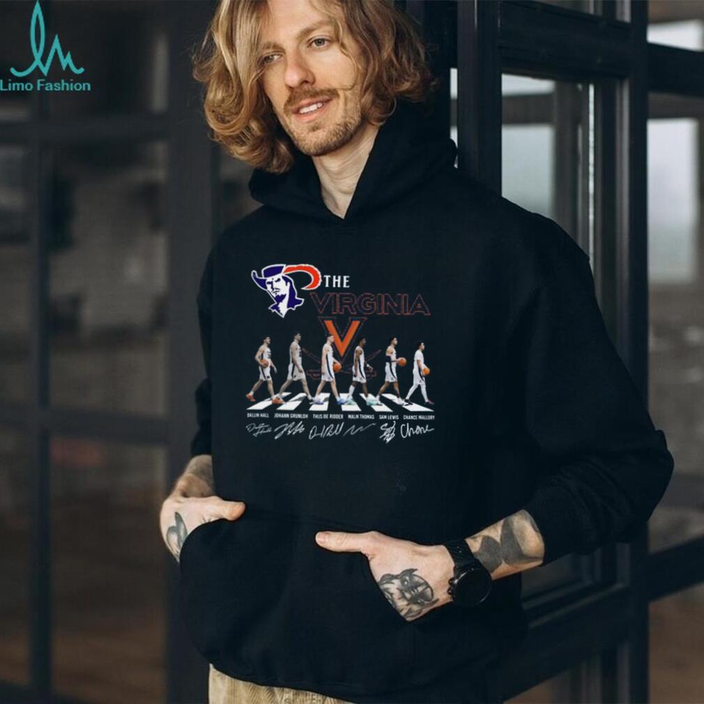 Virginia Cavaliers Basketball Abbey Road Crossing Signature T Shirt Virginia Cavaliers Basketball Abbey Road Crossing Signature T Shirt