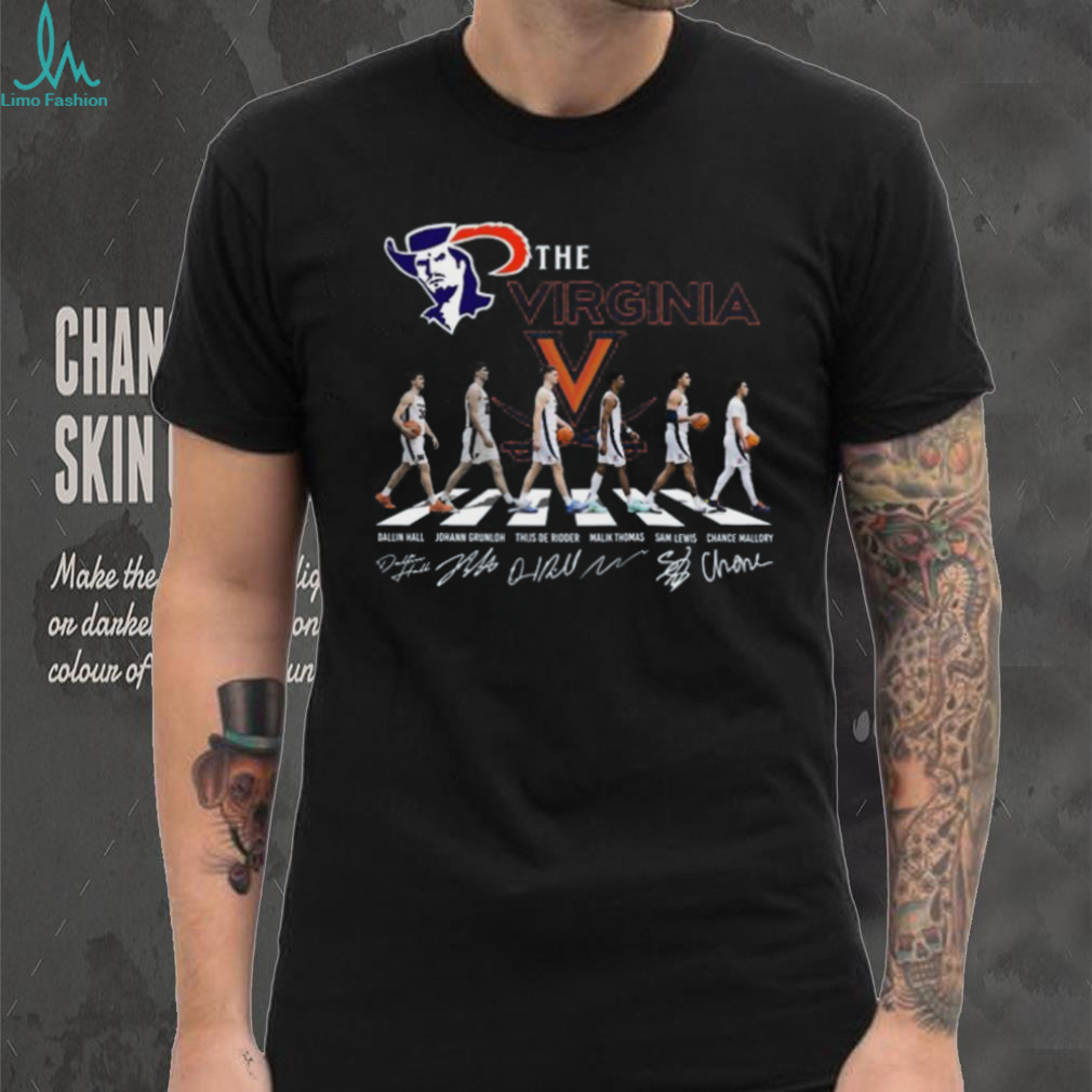 Virginia Cavaliers Basketball Abbey Road Crossing Signature T Shirt Virginia Cavaliers Basketball Abbey Road Crossing Signature T Shirt
