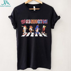 Washington DC City Sports Mascots Abbey Road Crossing T shirt