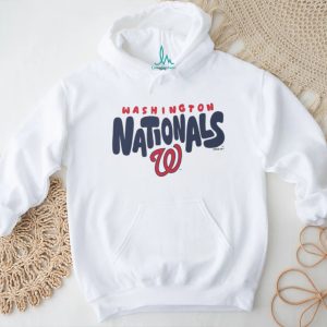 Washington Nationals Heritage Logo Oatmeal Heather Crewneck T shirt