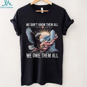 We Owe Them All Fallen Hero Tribute Shirt Patriotic Eagle & Flag T shirt