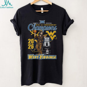 West Virginia Mountaineers 2026 Big 12 Women’s Basketball Champions T Shirt