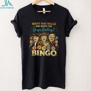 What Has Balls And Keeps Guys Smiling Bingo T Shirt for Men What Has Balls And Keeps Guys Smiling Bingo T Shirt for Men