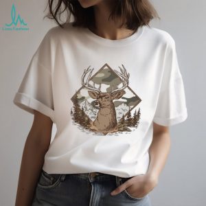 Whitetail Deer Buck Camo Diamond Mountain Wildlife T Shirt Whitetail Deer Buck Camo Diamond Mountain Wildlife T Shirt
