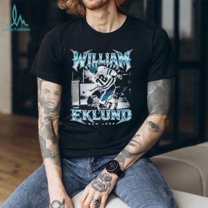 William Eklund San Jose Sharks Hockey Graphic T shirt William Eklund San Jose Sharks Hockey Graphic T shirt