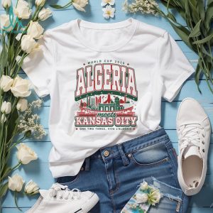 World Cup 2026 Algeria Meets Kansas City Commemorative T Shirt World Cup 2026 Algeria Meets Kansas City Commemorative T Shirt
