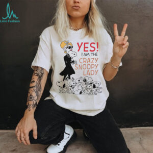 “Yes I Am The Crazy Snoopy Lady” Women's Graphic T Shirt