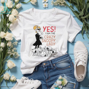 “Yes I Am The Crazy Snoopy Lady” Women's Graphic T Shirt