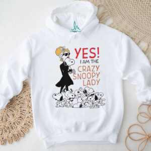 “Yes I Am The Crazy Snoopy Lady” Women's Graphic T Shirt