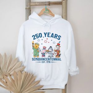 250 Years Semiquincentennial 1776 2026 Pooh & Friends Patriotic T Shirt 250 Years Semiquincentennial 1776 2026 Pooh & Friends Patriotic T Shirt