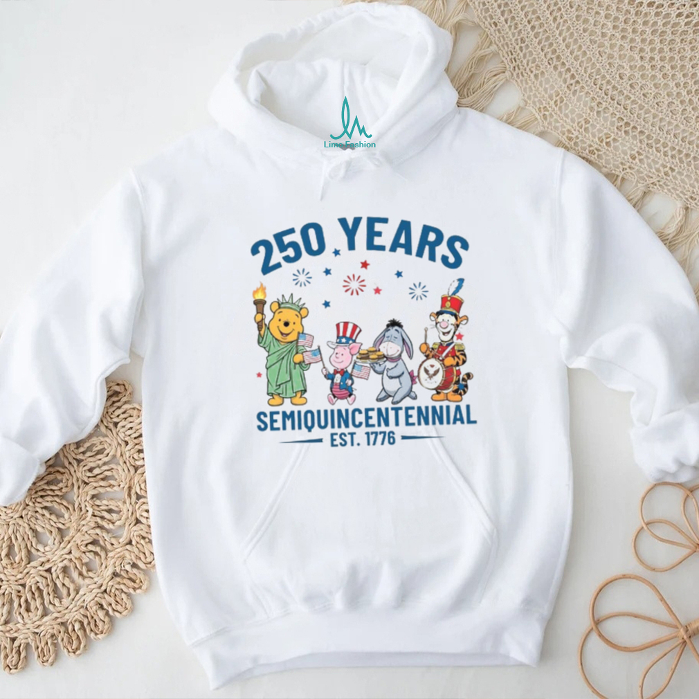 250 Years Semiquincentennial 1776 2026 Pooh & Friends Patriotic T Shirt 250 Years Semiquincentennial 1776 2026 Pooh & Friends Patriotic T Shirt