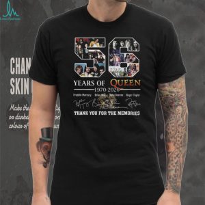 56 Years of Queen 1970 2026 Thank You For The Memories Signatures T Shirt 56 Years of Queen 1970 2026 Thank You For The Memories Signatures T Shirt