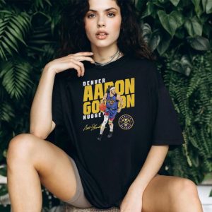 Aaron Gordon Denver Nuggets Mile High City Basketball Graphic T Shirt