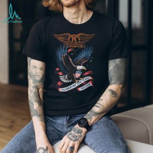 Aerosmith Rock Band Wings American Eagle Freedom Celebration T Shirt
