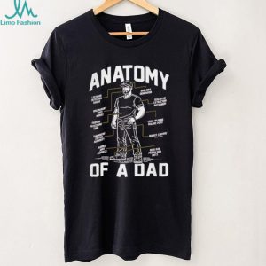 Anatomy of a Dad Funny Fatherhood Diagram Father's Day Humor Retro Style Gift for Men T Shirt