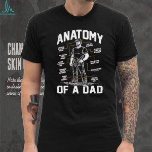 Anatomy of a Dad Funny Fatherhood Diagram Father's Day Humor Retro Style Gift for Men T Shirt