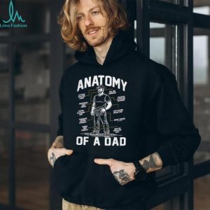 Anatomy of a Dad Funny Fatherhood Diagram Father's Day Humor Retro Style Gift for Men T Shirt