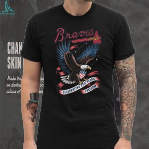 Atlanta Braves 250 Years of Freedom Patriotic Eagle Graphic T Shirt